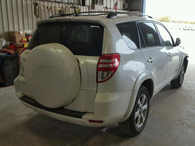 JTMZF31V095003370 - 2009 TOYOTA RAV4 LIMIT WHITE photo 4