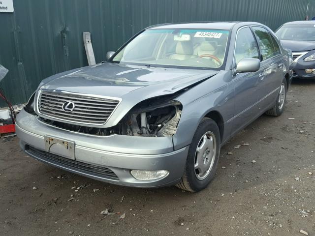 JTHBN30FX20054424 - 2002 LEXUS LS 430 GRAY photo 2