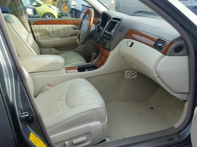 JTHBN30FX20054424 - 2002 LEXUS LS 430 GRAY photo 5