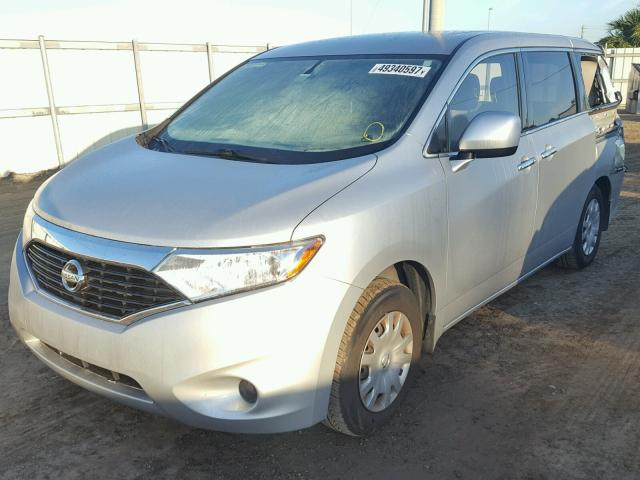 JN8AE2KP5D9069123 - 2013 NISSAN QUEST S SILVER photo 2