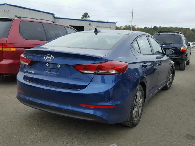 5NPD84LF0HH210498 - 2017 HYUNDAI ELANTRA SE BLUE photo 4