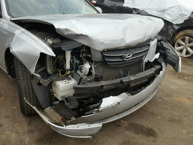 5NPET4AC9AH617396 - 2010 HYUNDAI SONATA GLS SILVER photo 9