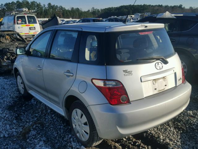 JTKKT624960135160 - 2006 TOYOTA SCION XA SILVER photo 3