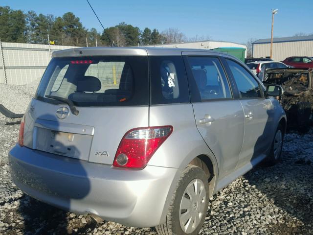 JTKKT624960135160 - 2006 TOYOTA SCION XA SILVER photo 4