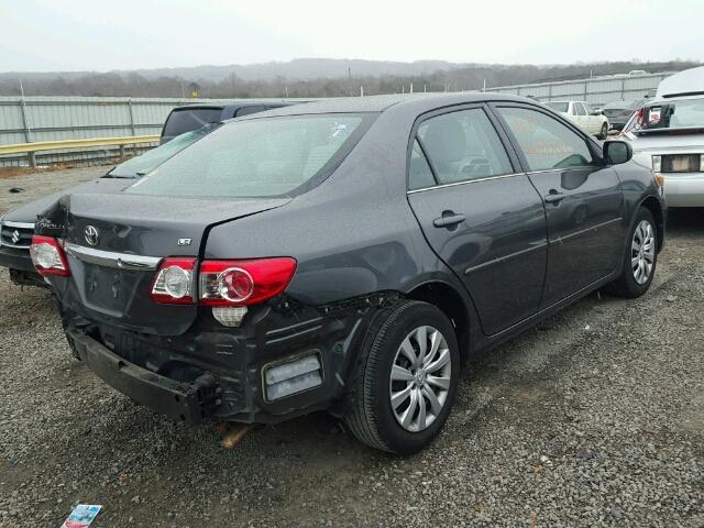 2T1BU4EE8DC043778 - 2013 TOYOTA COROLLA BA GRAY photo 4