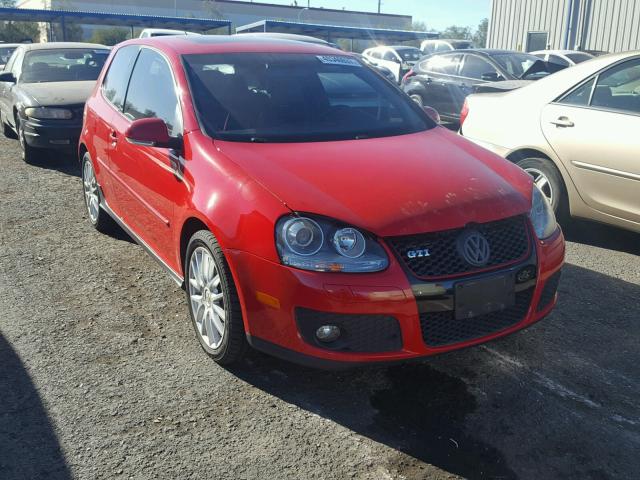 WVWEV71K07W067396 - 2007 VOLKSWAGEN NEW GTI RED photo 1