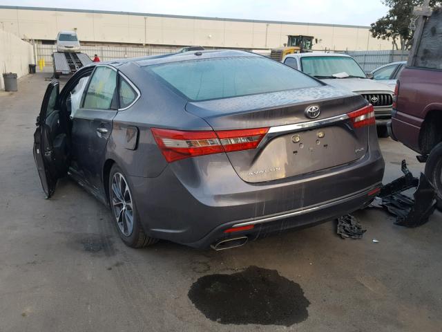 4T1BK1EB4JU288145 - 2018 TOYOTA AVALON XLE GRAY photo 3