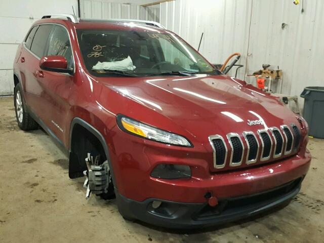 1C4PJMCS9EW240927 - 2014 JEEP CHEROKEE L RED photo 1