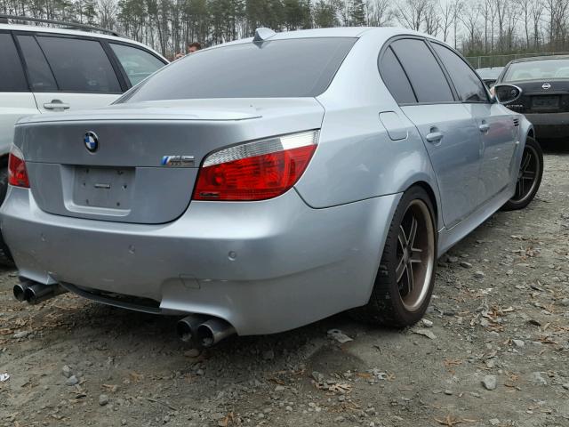 WBSNB935X6B581816 - 2006 BMW M5 SILVER photo 4