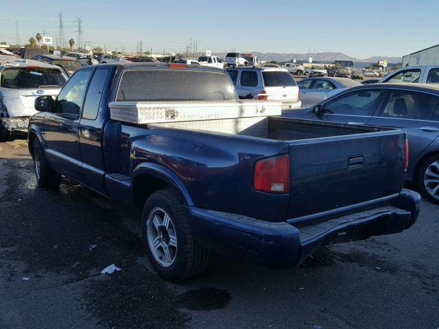 1GTCS1955Y8305793 - 2000 GMC SONOMA BLUE photo 3