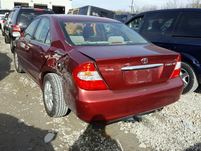 4T1BE30K13U164850 - 2003 TOYOTA CAMRY LE RED photo 3