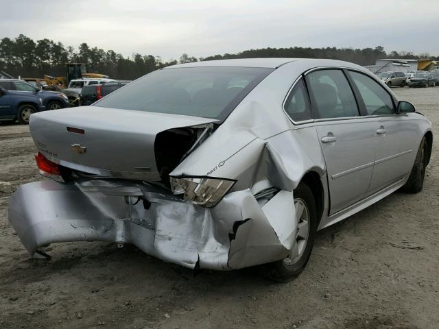 2G1WG5EK0B1313398 - 2011 CHEVROLET IMPALA LT SILVER photo 4