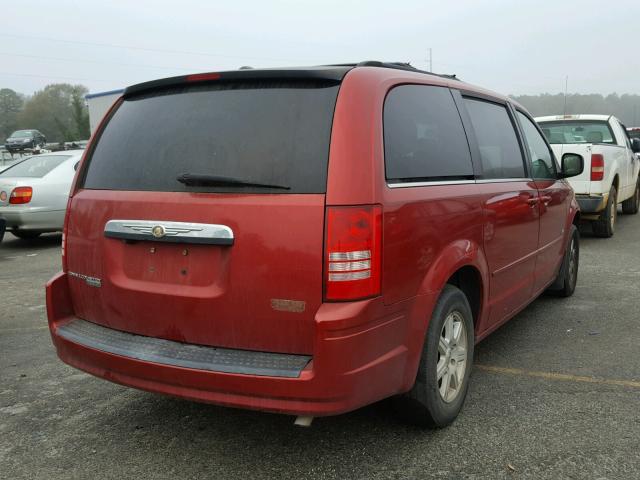 2A8HR54P38R844508 - 2008 CHRYSLER TOWN & COU RED photo 4