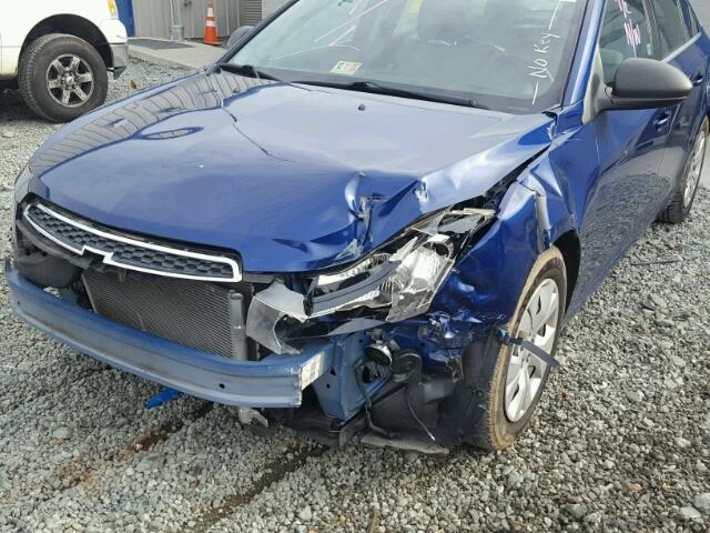 1G1PC5SH6C7230510 - 2012 CHEVROLET CRUZE LS BLUE photo 9