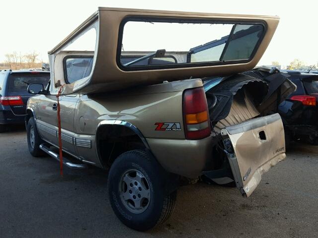 2GCEK19T6Y1343737 - 2000 CHEVROLET SILVERADO TAN photo 3