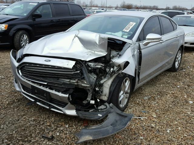 3FA6P0H77ER268421 - 2014 FORD FUSION SE SILVER photo 2