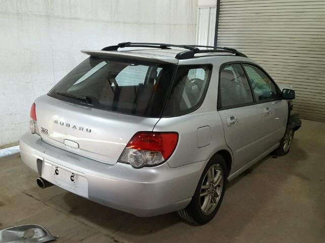 JF1GG29665G812243 - 2005 SUBARU IMPREZA WR SILVER photo 4