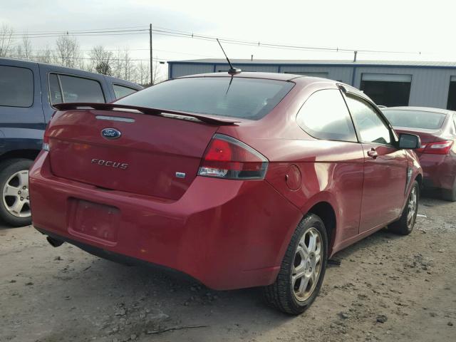 1FAHP3CN8AW206064 - 2010 FORD FOCUS SE RED photo 4