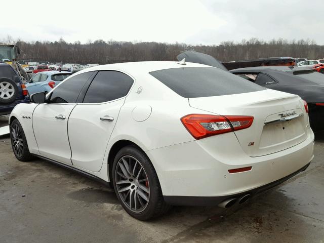 ZAM57RTAXH1234027 - 2017 MASERATI GHIBLI S WHITE photo 3