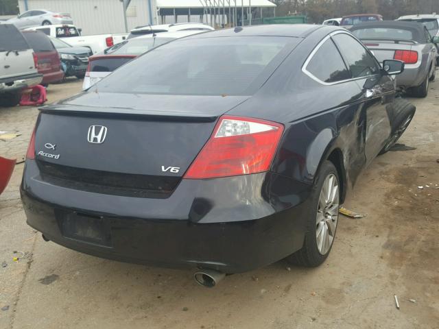 1HGCS22818A002532 - 2008 HONDA ACCORD EXL BLACK photo 4