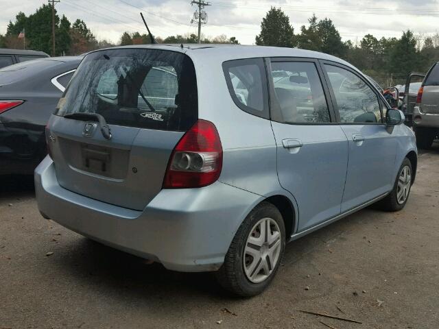 JHMGD38437S009204 - 2007 HONDA FIT BLUE photo 4