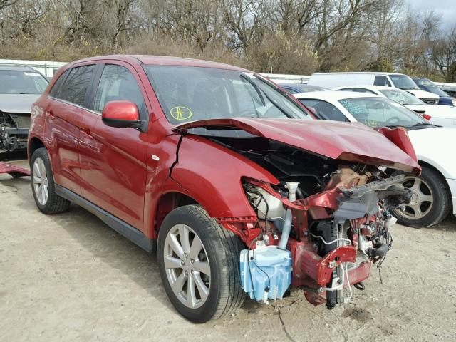 4A4AR4AU6DE011217 - 2013 MITSUBISHI OUTLANDER BURGUNDY photo 1