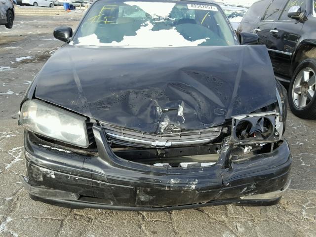 2G1WH52K349363119 - 2004 CHEVROLET IMPALA LS BLACK photo 9