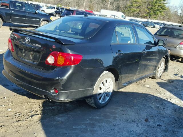 2T1BU40E29C173599 - 2009 TOYOTA COROLLA BA BLACK photo 4