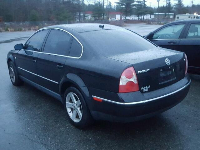 WVWRH63BX4P152297 - 2004 VOLKSWAGEN PASSAT GLX BLACK photo 3