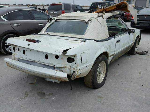 1FABP45E8KF259129 - 1989 FORD MUSTANG GT WHITE photo 4