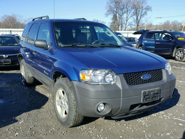 1FMCU59H67KA43355 - 2007 FORD ESCAPE HEV BLUE photo 1