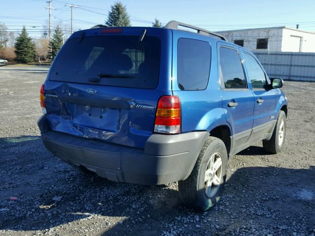 1FMCU59H67KA43355 - 2007 FORD ESCAPE HEV BLUE photo 4