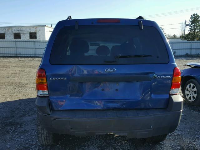 1FMCU59H67KA43355 - 2007 FORD ESCAPE HEV BLUE photo 9