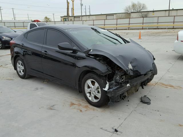 5NPDH4AE5EH488271 - 2014 HYUNDAI ELANTRA SE BLACK photo 1