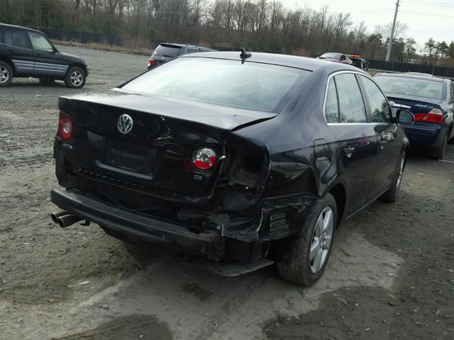 3VWRM71K89M092115 - 2009 VOLKSWAGEN JETTA SE أسود صورة 4