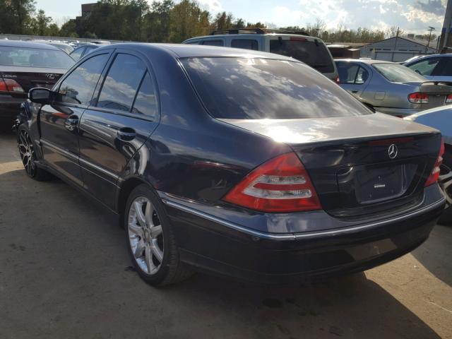 WDBRF40J53A498103 - 2003 MERCEDES-BENZ C 230K SPO BLUE photo 3