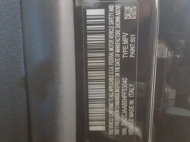 ZACCJAAB5HPF53040 - 2017 JEEP RENEGADE S 黑色 照片 10