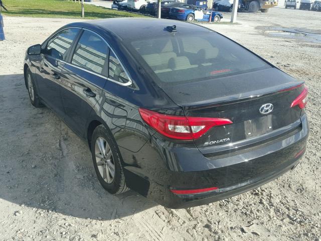 5NPE24AF5GH406363 - 2016 HYUNDAI SONATA SE BLACK photo 3