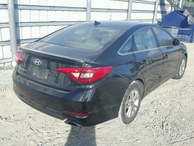 5NPE24AF5GH406363 - 2016 HYUNDAI SONATA SE BLACK photo 4