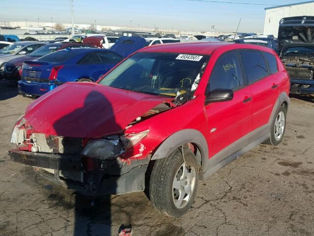 5Y2SL65866Z408301 - 2006 PONTIAC VIBE RED photo 2