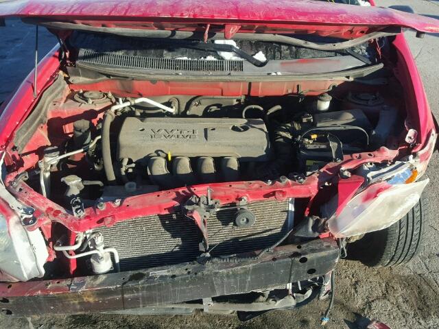 5Y2SL65866Z408301 - 2006 PONTIAC VIBE RED photo 7