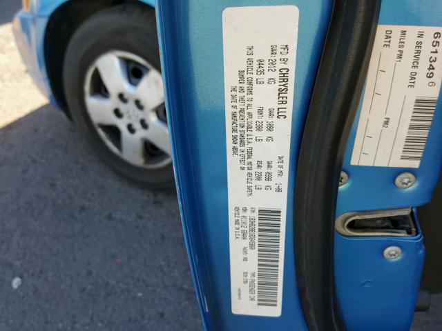 1B3HB28B18D645860 - 2008 DODGE CALIBER BLUE photo 10