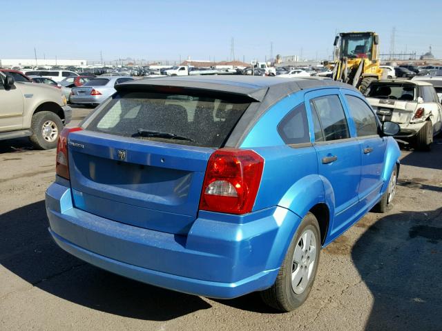 1B3HB28B18D645860 - 2008 DODGE CALIBER BLUE photo 4