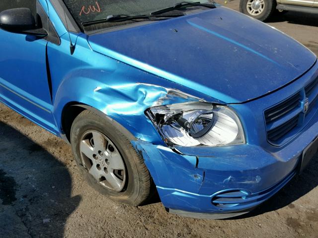 1B3HB28B18D645860 - 2008 DODGE CALIBER BLUE photo 9