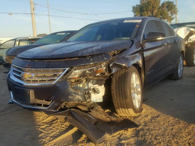 2G1115S36G9146966 - 2016 CHEVROLET IMPALA LT BLUE photo 2