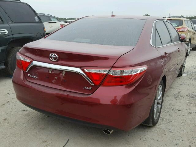 4T1BF1FKXHU790168 - 2017 TOYOTA CAMRY LE BURGUNDY photo 4