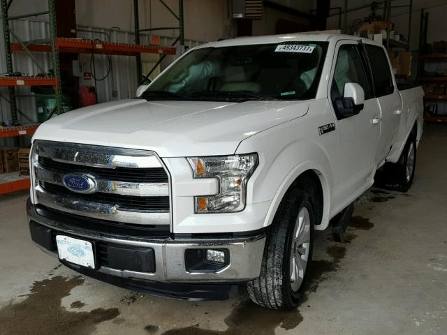 1FTEW1CF1GFB71566 - 2016 FORD F150 SUPER WHITE photo 2