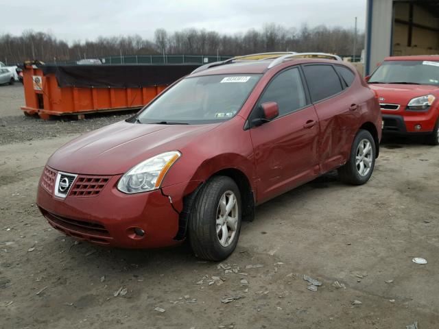 JN8AS58V68W134231 - 2008 NISSAN ROGUE S RED photo 2