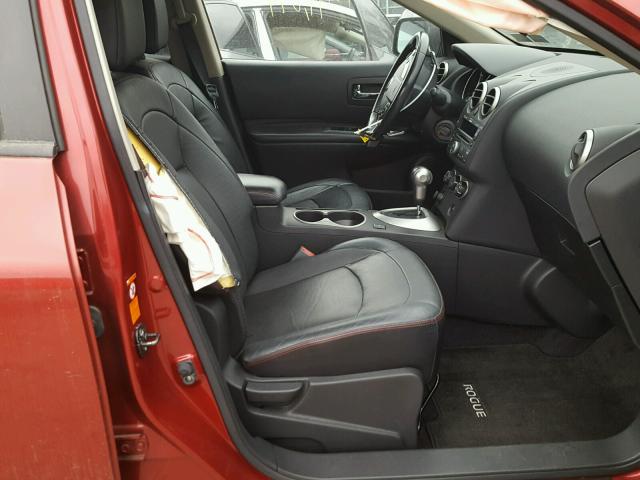 JN8AS58V68W134231 - 2008 NISSAN ROGUE S RED photo 5