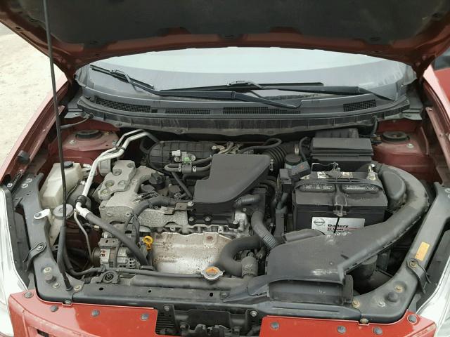 JN8AS58V68W134231 - 2008 NISSAN ROGUE S RED photo 7